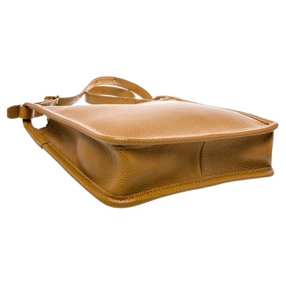 Longchamp Le Foulonné Tan Leather Crossbody Bag - Like New - Picture 2 of 4